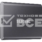 Внешний SSD Samsung T7, 2TB, USB 3.2 Gen 2 Type-C, R/W 1050/1000, титан, фото3