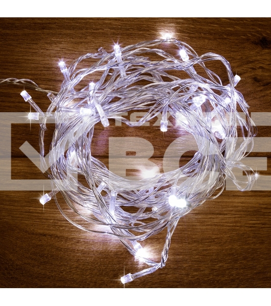 Гирлянда «Твинкл-Лайт» 15 м, прозрачный ПВХ, 120 LED, белое свечение NEON-NIGHT