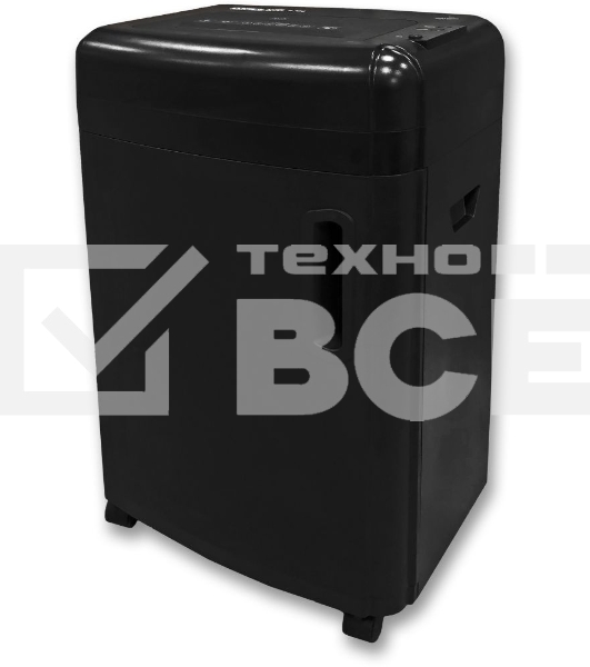 Шредер Office Kit S180 (0,8х1) черный (секр.P-7)/фрагменты/5лист./32лтр./пл.карты/CD