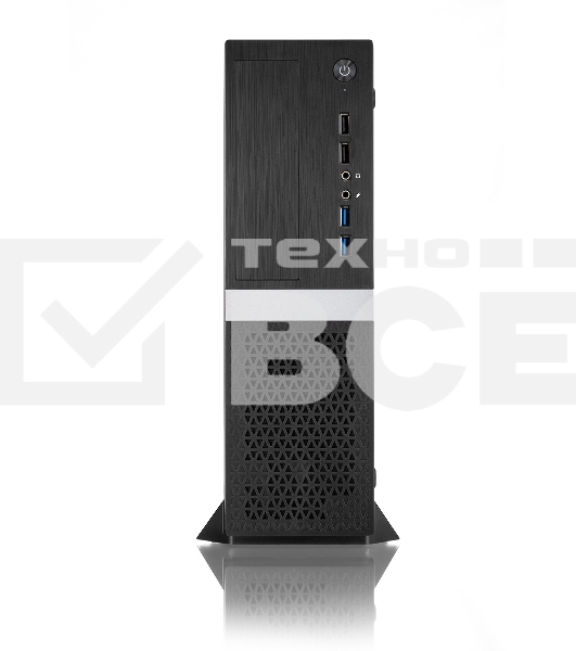 Компьютерный корпус Foxline FL-211-TFX300S с блоком питания 300Вт, mATX case, black, w/PSU TFX 300W, w/2xUSB2.0+2xUSB3.0, w/pwr cord, w/ 8cm FAN