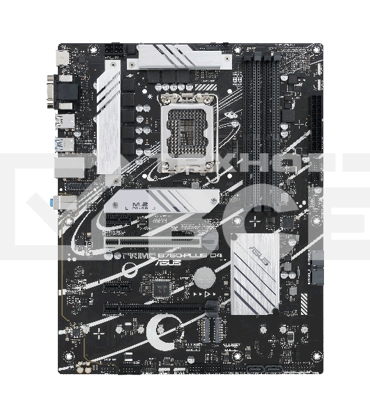 Материнская плата ASUS PRIME B760-PLUS D4, LGA 1700, Intel B760, 4xDDR4, 4xSATA, 3xM.2, 1xPCIe 4.0 x4, 1xPCIe 5.0 x16, 1xHDMI, 1xDP, 1xVGA, 1x 2.5Gb LAN, 1xUSB 3.2 Gen 2, 2xUSB-A 3.2 Gen 2, 3x3.5 мм, 7.1, ATX