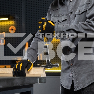 Молоток-гвоздодер Denzel 10423 450 г, цельнометаллический, двухкомпонентная рукоятка