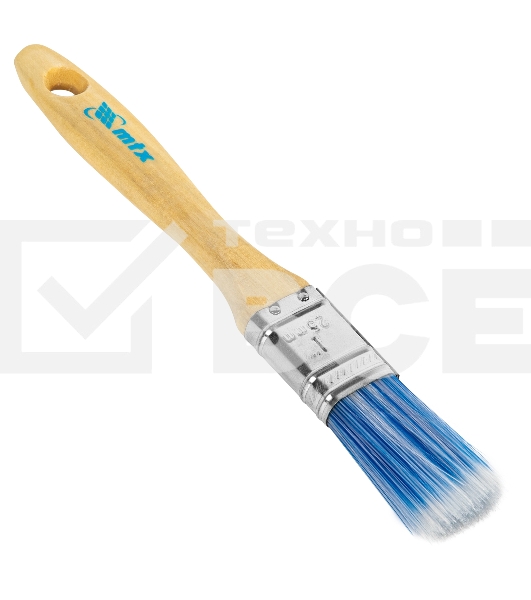 Кисть плоская 'Евро' 1', искусственная щетина, деревянная рукоятка MTX