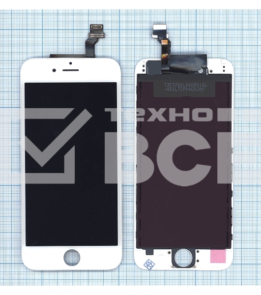 Дисплей для iPhone 6 в сборе с тачскрином (Hancai) белый
