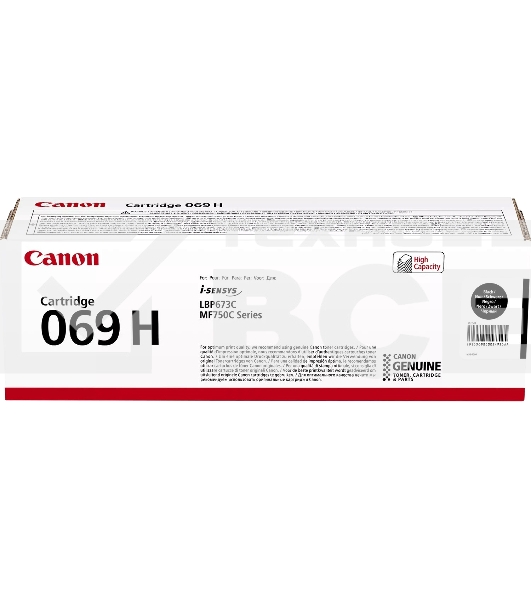 Картридж лазерный Canon 069HBK (5098C002/004) черный (7600 стр.) для Canon MF752Cdw/MF754Cdw, LBP673Cdw