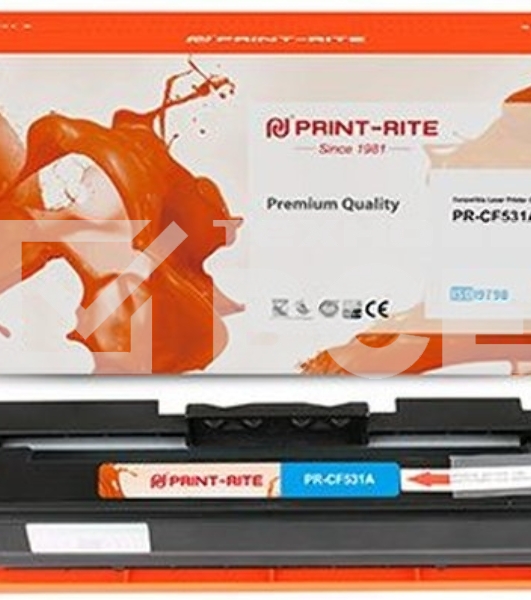 Картридж лазерный Print-Rite TFH931CPU1J PR-CF531A CF531A голубой (900стр.) для HP LJ M180n/M181fw