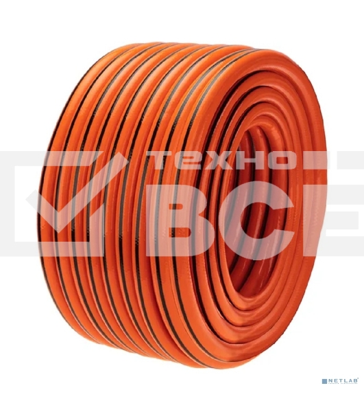 Шланг поливочный ПВХ 3-х слойный армированный 3/4дюйм 50м Профи Плюс ЧЕТЫРЕ СЕЗОНА 62-0230-1