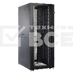 Шкаф серверный ПРОФ напольный 48U (800x1000) дверь перфорированная 2 шт., черный, в сборе (ШТК-СП-48.8.10-44АА-9005), фото2