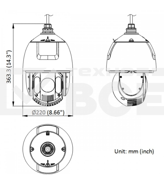 Камера видеонаблюдения Hikvision DS-2DE7A225IW-AEB(T5) Hikvision - 2Мп уличная скоростная поворотная IP-камера с ИК-подсветкой до 200м