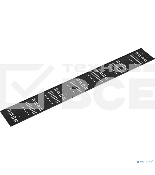 Организатор комм. шнуров Cabeus, 22HU, 990х150х10 мм (ВхШхГ), вертикальный, для шкафов, черный, (листовая сталь 1,3 мм)