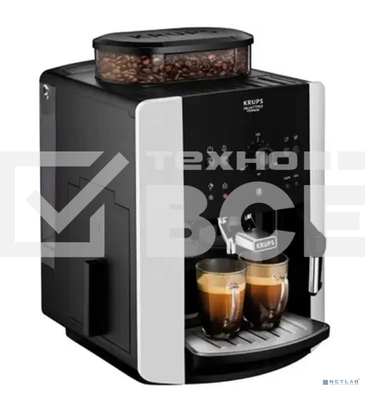 Кофемашина Krups Arabica EA811810 1450Вт черный/серебристый