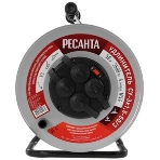 Удлинитель силовой Ресанта СУ-3х1,5-50/3 (61/118/8) 2x1.0кв.мм 4розет. 40м ПВС катушка серый, фото8