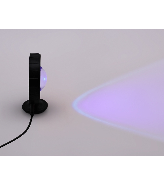 Атмосферная светодиодная настольная лампа Ambrella light DE8383 BK черный LED RGB 3W (ПДУ RGB)