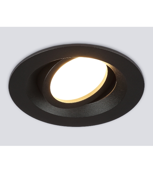 Встраиваемый поворотный точечный светильник Ambrella light TN102742 BK черный IP20 GU5.3 D95*25