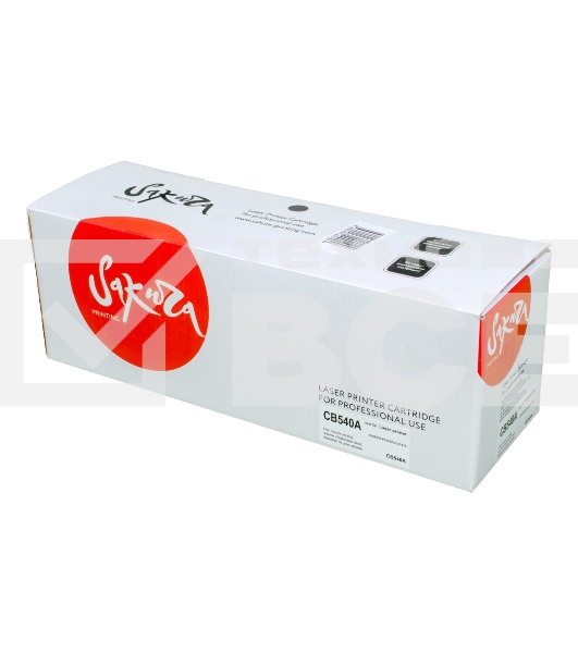 Картридж лазерный Sakura CB540A для HP Color LJ CM1312MFP/CP1215/CP1515/CP1518, черный, 2300 к.