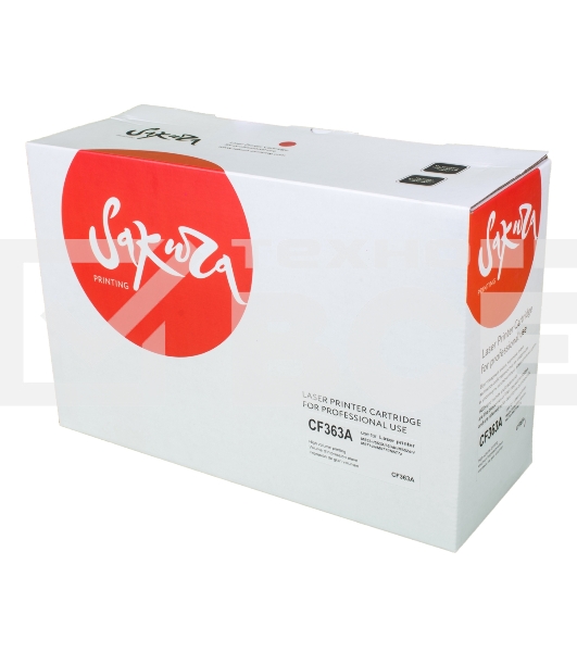 Картридж лазерный Sakura CF363A для HP Color LaserJet Enterprise M553n/553X/553dn HP Color LaserJet Enterprise M552dn, пурпурный, 5000 к.