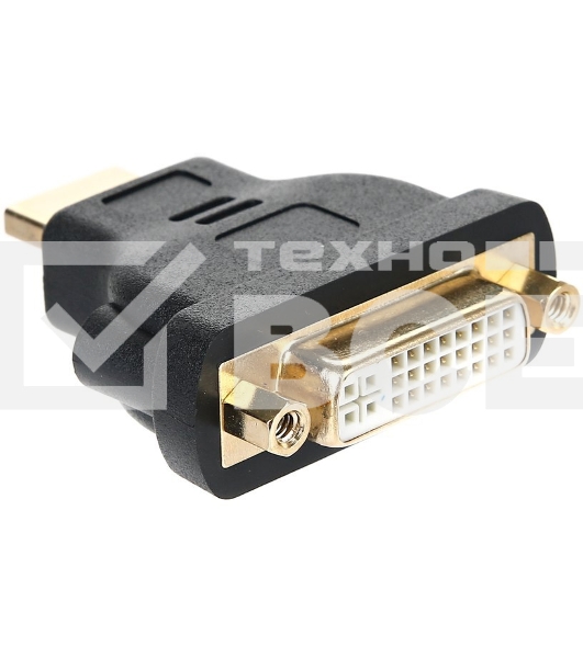 Переходник HDMI/DVI-D 19M/25F VCOM позолоченные контакты, VAD7819