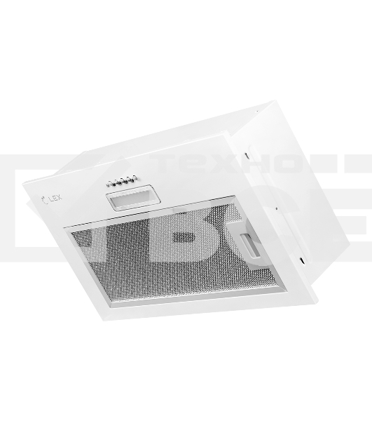 Вытяжка встраиваемая LEX GS Bloc LIGHT 600 белый управление: кнопочное (1 мотор)