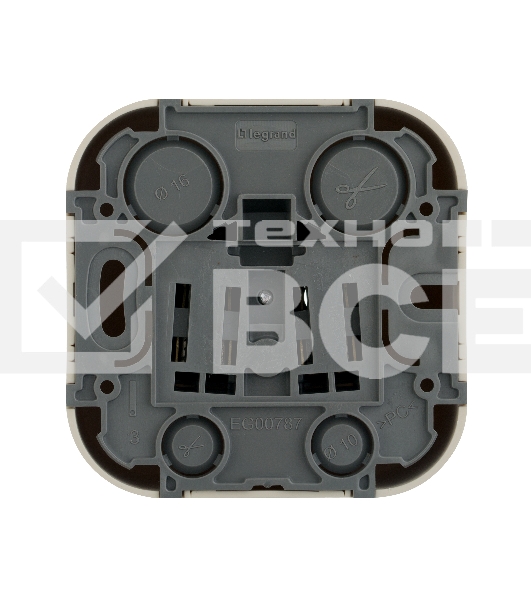 Розетка без заземления без шторок (Слоновая кость) Legrand 782240