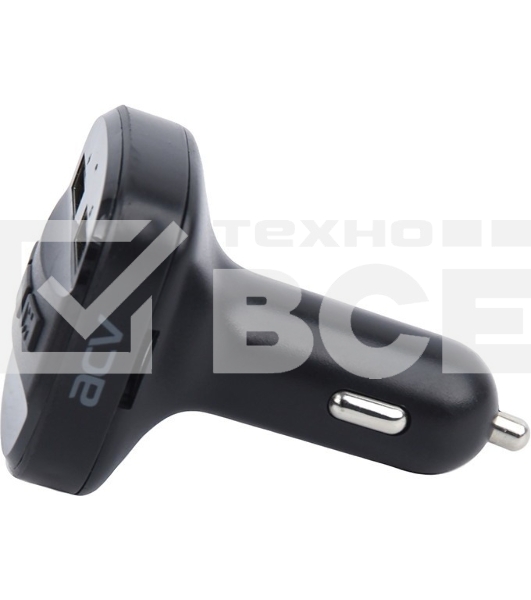 Автомобильный FM-модулятор ACV FMT-121B черный MicroSD BT USB (37575)