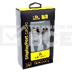 Кабель DisplayPort Cablexpert CC-DP8K-6, v1.4, 1.8м, 20M/20M, нейлоновая оплетка, метал. разъемы, пакет, фото2