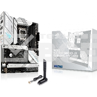 Материнская плата ASUS ROG STRIX B660-A GAMING WIFI D4, LGA 1700, Intel B660, 4xDDR4, 4xSATA, 3xM.2, 1xPCIe 5.0 x16, 1xPCIe 3.0 x4, 1xHDMI, 1xDP, 1x 2.5Gb LAN, 1xUSB-A 3.2 Gen 2, 2xUSB-A 3.2 Gen 1, 4xUSB 2.0, 5x3.5 мм, 7.1, Standard-ATX