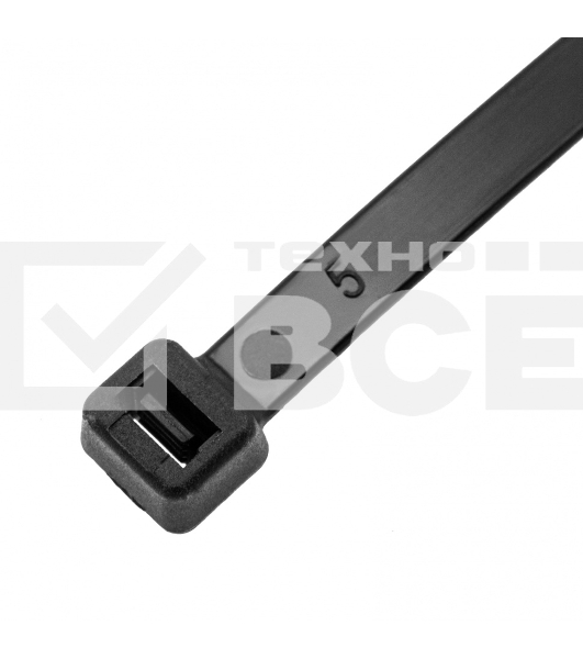 Хомуты Сибртех, 500 х 8 мм, пластиковые, черные, 50 шт.