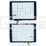 Сенсорное стекло (тачскрин) для iPad Air (A1474, A1475, A1476), черное с кнопкой OEM, фото3