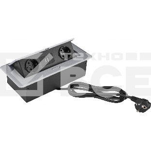 Розетка Cactus CS-SOCKET-EU/USBA-GY для столешницы серый