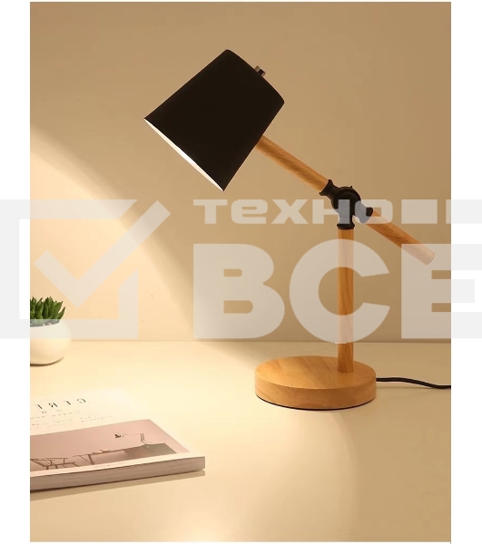 Светильник настольный СТАРТ CT83, E27, до 40Вт, 1,5м, черный