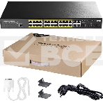 Коммутатор CUDY GS2028PS4-400W 24-Port Layer 2 Managed Gigabit PoE+ Switch with 4 Gigabit Combo Ports, 400W, фото 1