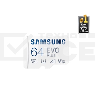 Карта памяти MICRO SDXC EVO+ 64GB V10 W/A MB-MC64SA/CN Samsung