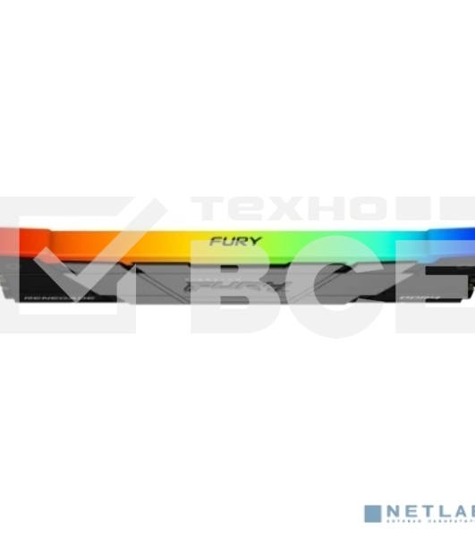 Оперативная память Kingston Fury Renegade, DDR4, 32GB (2x16GB), 3200MHz, CL16, с радиатором, RGB, серебристый/чёрный