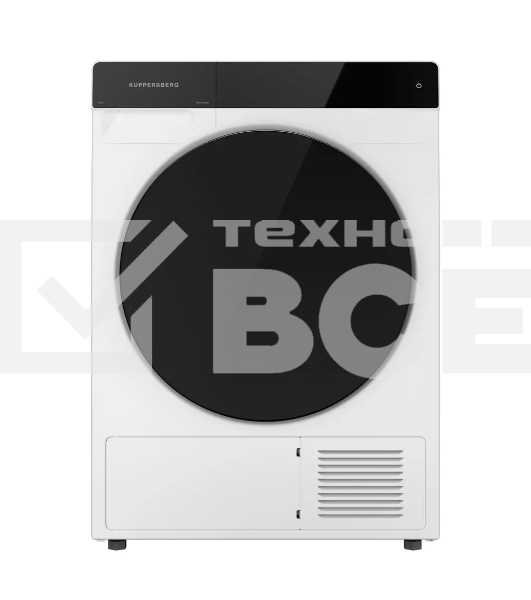 Сушильная машина Kuppersberg DM 590 W белый, 10 кг, сушка - тепловой насос, программ - 16, 60 x 85 x 62 см