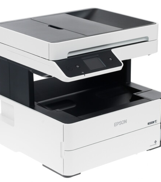 МФУ струйный Epson M3170 (C11CG92501), A4, ч/б, печ. до 39 стр/мин., 2400 x 1200 dpi (печать) 1200x2400dpi (скан.), USB, RJ-45, Wi-Fi, Air Print