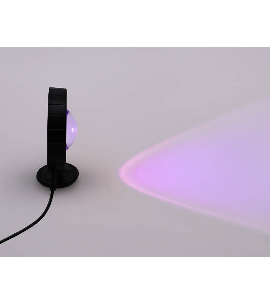Атмосферная светодиодная настольная лампа Ambrella light DE8383 BK черный LED RGB 3W (ПДУ RGB)
