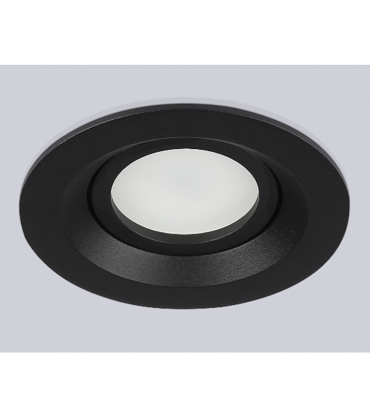Встраиваемый поворотный точечный светильник Ambrella light TN102742 BK черный IP20 GU5.3 D95*25