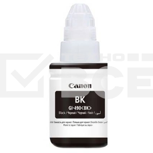 Чернила Canon GI-490BK 0663C001 черный для Canon Pixma G1400/2400/3400 (135мл)