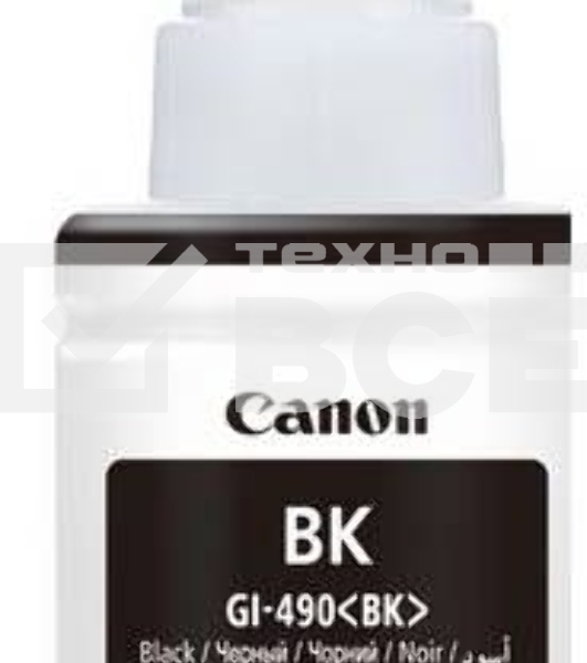 Чернила Canon GI-490BK 0663C001 черный для Canon Pixma G1400/2400/3400 (135мл)