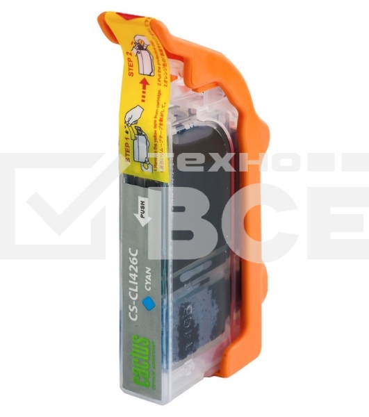 Картридж струйный Cactus CS-CLI426C голубой (8.4 мл.) для CANON Pixma MG5140/5240/6140/8140/MX884