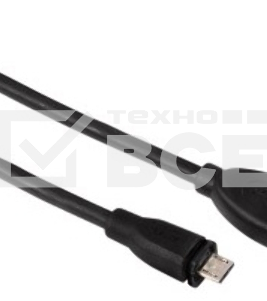 Кабель USB2.0 Hama USB A (m)/micro USB B (m) 0.75м (00054587)