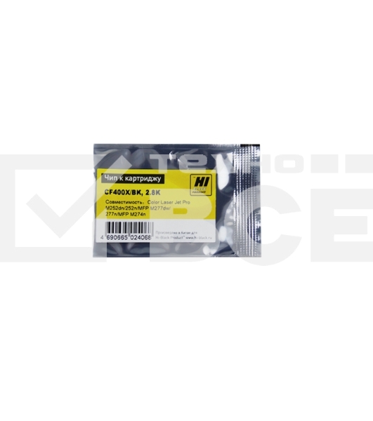 Чип Hi-Black к картриджу HP CLJ Pro M252dw (CF400X) OEM SIZE, Bk, 2.8K