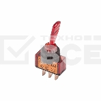 Тумблер 12V 20А (3c) ON-OFF однополюсныйс красной подсветкойRexant, фото 1