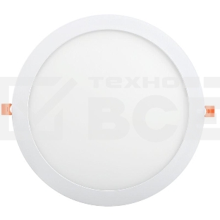 Светильник LED ДВО 1610 24Вт 6500К IP20 круг бел. ИЭК LDVO0-1610-1-24-6500-K01