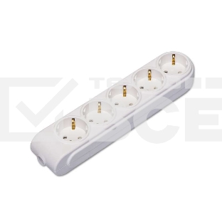 Колодка удлинителя 5-м с заземл. защ. шторки Makel N5210000