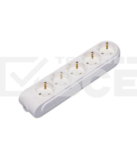 Колодка удлинителя 5-м с заземл. защ. шторки Makel N5210000