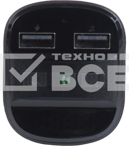 Автомобильный FM-модулятор ACV FMT-121B черный MicroSD BT USB (37575)