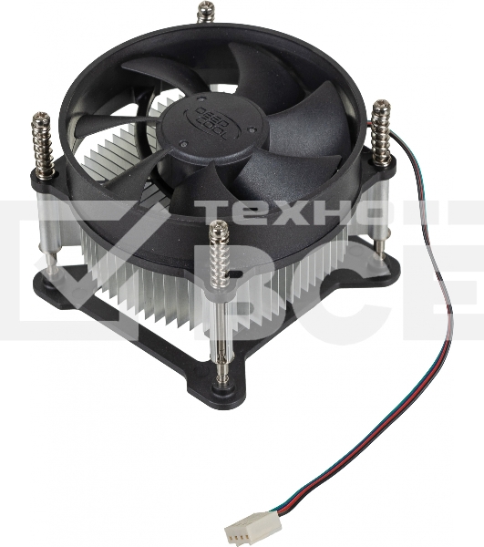 Кулер для процессора DEEPCOOL CK-11508 PWM черный, 92 мм, алюминий, 2200 об/мин, 30.1 дБ, 4 pin, 65 Вт, 70 мм
