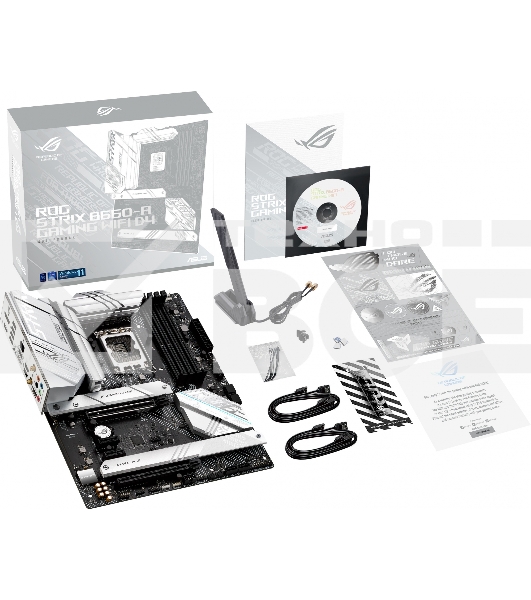 Материнская плата ASUS ROG STRIX B660-A GAMING WIFI D4, LGA 1700, Intel B660, 4xDDR4, 4xSATA, 3xM.2, 1xPCIe 5.0 x16, 1xPCIe 3.0 x4, 1xHDMI, 1xDP, 1x 2.5Gb LAN, 1xUSB-A 3.2 Gen 2, 2xUSB-A 3.2 Gen 1, 4xUSB 2.0, 5x3.5 мм, 7.1, Standard-ATX