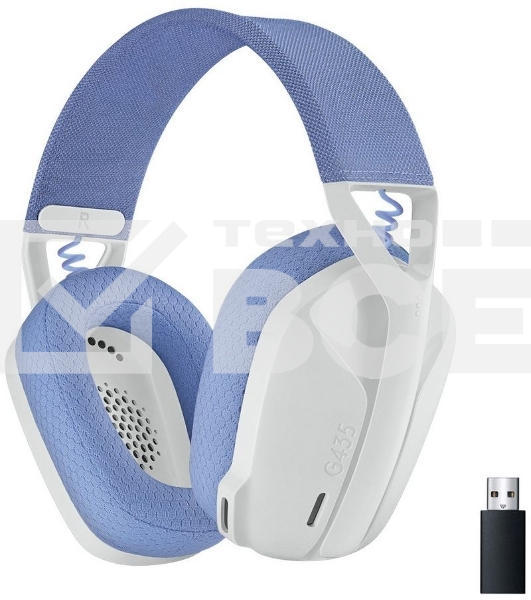 Гарнитура Logitech Headset G435 LIGHTSPEED Wireless Gaming WHITE - Retail